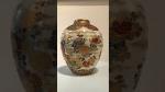 Beautiful Japanese Meiji Chrysanthemums Satsuma Low Bowl
