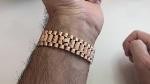 Mens 18k Yellow Gold Rolex President 36mm 18038 Day-date Diamond Watch 12.5 Ct