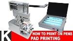 Single-color Manual Pad Printing Machine 65 x 65 mm Work Table Adjustable 150mm