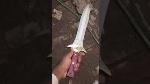 20.5” Shardblade Custom Handmade D2 Steel Hunting Skinner Dagger Bowie Knife